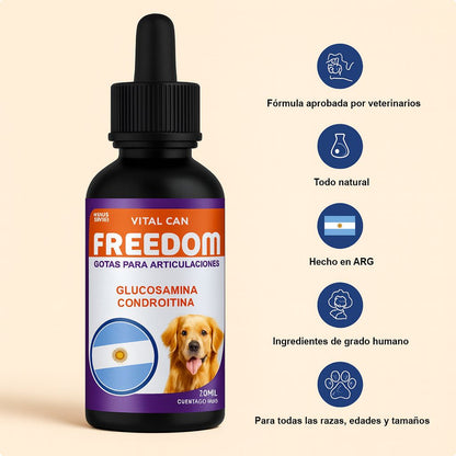 Freedom I Fórmula líquida para las articulaciones de tu perro